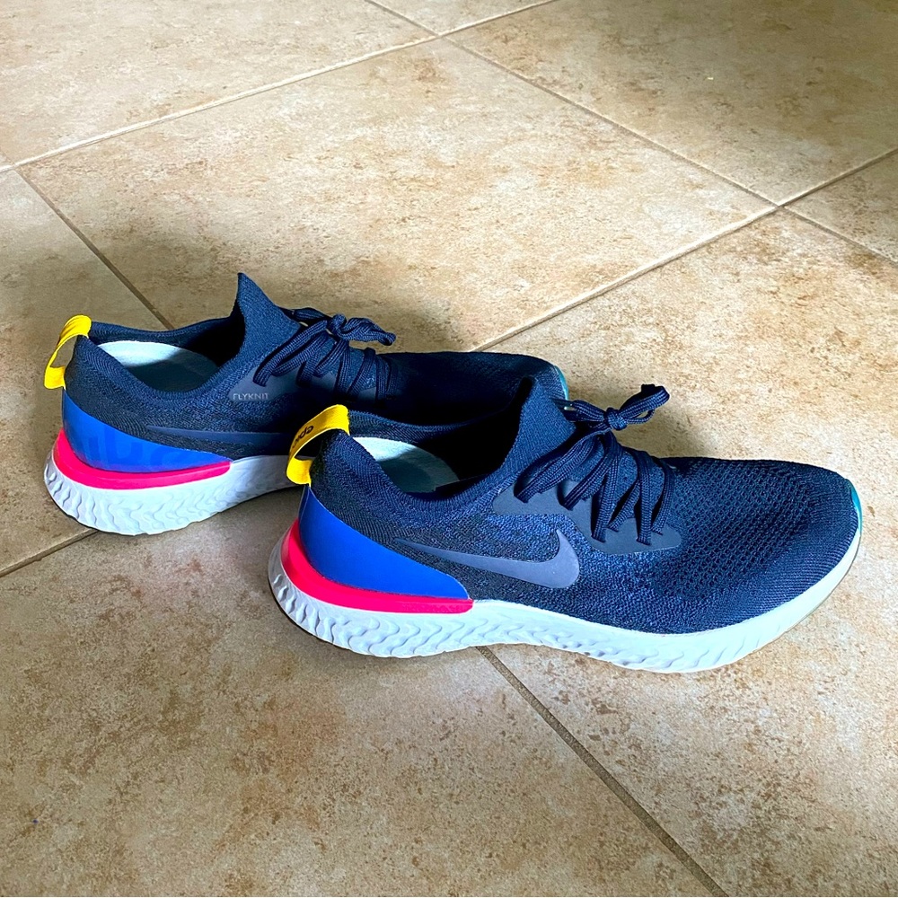 Nike react infinity run flyknit 2 mens , size 10 mens , navy blue